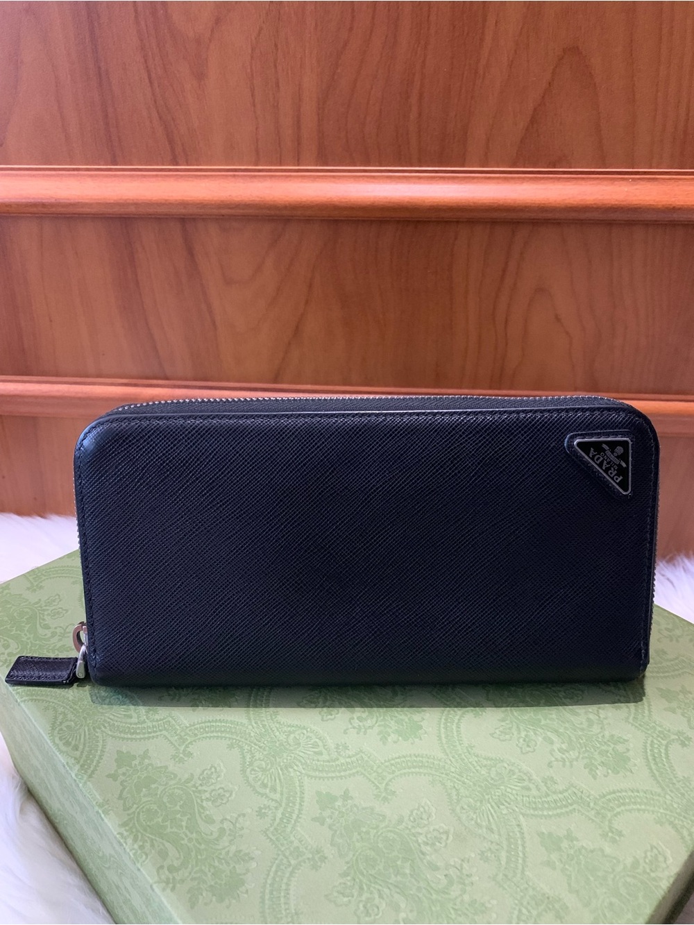 PRADA Saffiano Long Zippy Wallet 🖤🖤